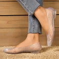 thumbnail image 2 of hopeusnice Perforated Mesh Flat Ballet Flats Women Breathable Daily Casual Footwear Clear 40, 2 of 5