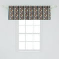 thumbnail image 2 of Ambesonne Boho Window Valance, Repetitive Pattern of Geometric Elements with Tribal Motifs in Vibrant Colors, Curtain Valance for Kitchen Bedroom Decor with Rod Pocket, 54" X 18", Multicolor, 2 of 2