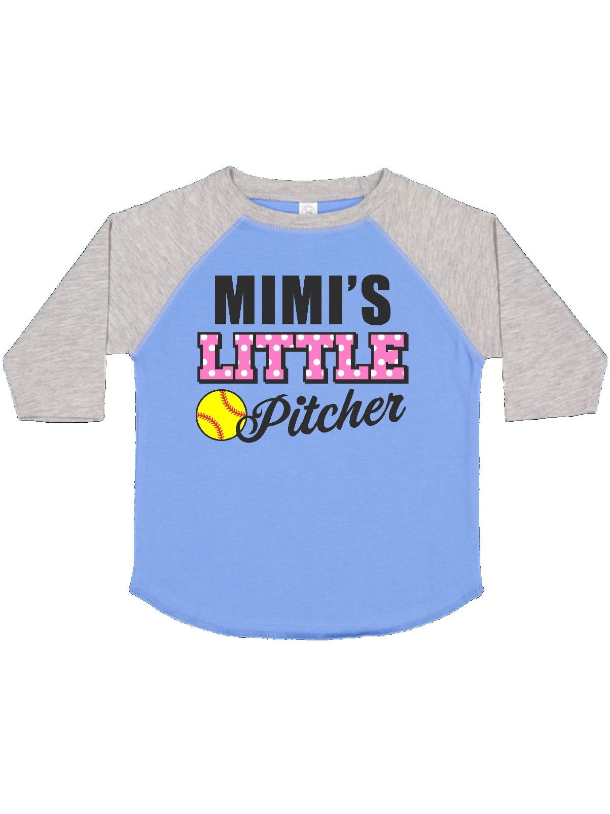 inktastic Mimis Little Pitcher Softball Toddler T-Shirt