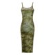 thumbnail image 4 of Vestido de Verano para las Mujeres, Vestido Largo Delgado Cuello Redondo sin Mangas de Impresión de Leopardo Sexy Hecho de Poliéster Ligero, Vestido Sexy para las Mujeres, 4 of 5