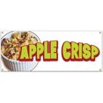 thumbnail image 1 of SignMission B-Apple Crisp19 Bannière Apple Crisp 48 Po. avec Support de Concession Camion de Nourriture Simple Face, 1 of 1