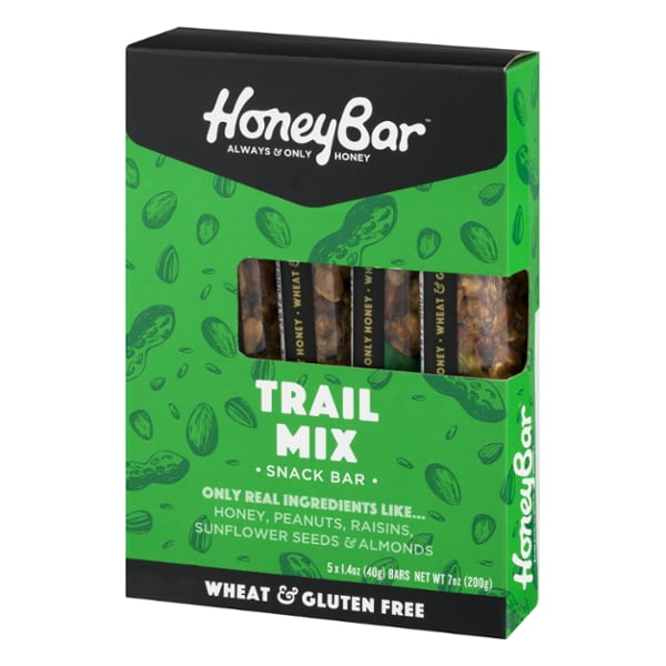 HoneyBar Trail Mix Snack Bar 5 ct Box