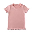 thumbnail image 5 of Gubotare Shirts for Girls Short Sleeve Kids Girls T Shirts Casual Raglan Short Sleeve Tee Crewneck Cute Summer Blouses Tops Size 7-8 (Pink,7-8 Years), 5 of 6
