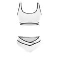 thumbnail image 4 of Summer Bathing Suits for Women Sport Swimsuits for Women Two Piece Bathing Suits Beach Swim Suits 2 Piece Swimsuit Clearance for Women, 4 of 7
