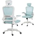 thumbnail image 1 of HOMCOM Ergonomic Office Chair, Desk Chair with Lumbar Support, Light Green, 1 of 10