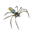 thumbnail image 2 of Kit de manualidades con modelo de araña mecánica, decoración novedosa de escena, adorno de escritorio, decoración de araña de metal, montaje DIY para Azul, 2 of 7