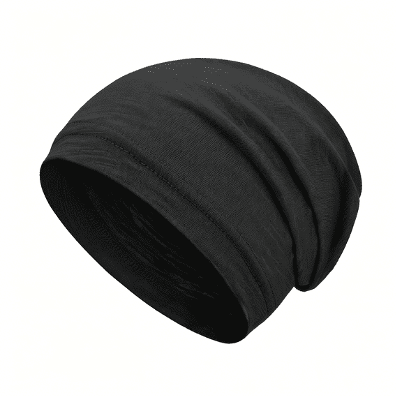 TELOLY 100% Cotton Summer Beanie for Men Women, Thin Soft Slouchy Beanies Lightweight Chemo Hair Loss Cap Daily Hat Headwear