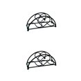 thumbnail image 2 of Soporte de papel para comedor Matsuzay Negro 2piezas, 2 of 6