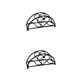 thumbnail image 4 of Toystoory Soporte de papel de hierro para el hogar, comedor, Bar, cafetería, baño, cocina, baño, toallero, soporte de almacenamiento, estante Negro 2piezas, 4 of 6