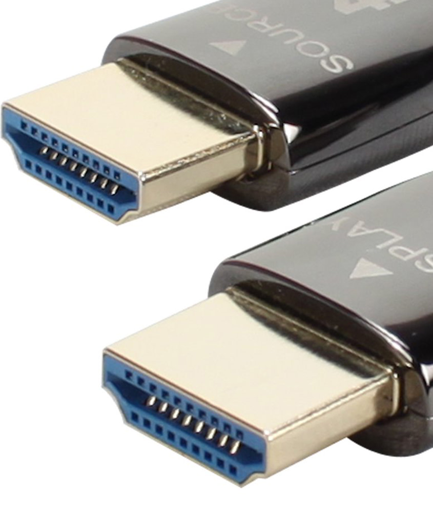 QVS 32.8' Male HDMI to Male HDMI Cable, 18Gbps with Ethernet High Speed