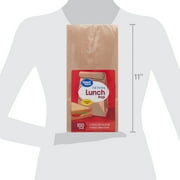 (8 pack) Great Value Self Standing Lunch Bags, Brown Kraft Paper, 100 Count