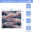 thumbnail image 5 of BZSMCE Towel Cotton Face Towel Soft Hand Towels Fashion Nocturne Rose Shimmer Pattern, 5 of 9