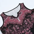 thumbnail image 3 of Wxolcjlv Women Dresses New Summer Vintage Fashion Semi High V-Neck Top With Printed Dress Stylish Ladies Sundress, 3 of 9