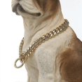 thumbnail image 4 of Collar de cadena de estrangulamiento para perros dorado, resistente, para control de perros, 4 of 4
