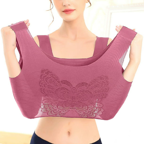 fvwitlyh Bras for Women Sports Bra Women Bras Pack B Cup Soft Push Up Lace  Lace Comfortable Ladies Adjustable Unwired plus Size Bras for Women Push up  