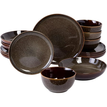 

Gibson Elite Edwina 16 Piece Double Bowl Dinnerware Set