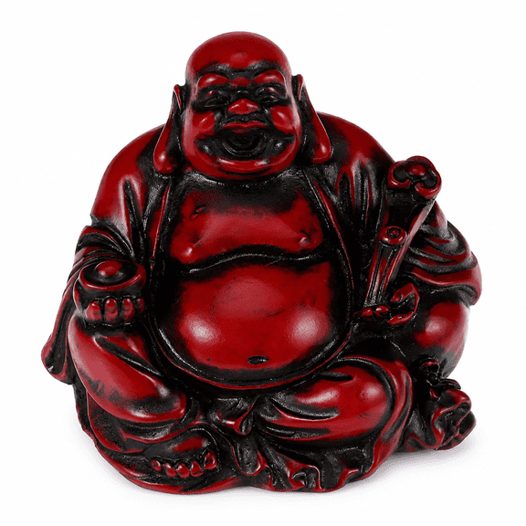 RAIRSKY 2026 New Resin Laughing Buddha Maitreya Buddha Statue Fengshui Figurine Craft Ornament Home Decor for Home Decor,Feng Shui,Meditation,Spiritual Space,Gift,Relaxation
