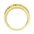 thumbnail image 3 of Forever Facets 18K Gold Plated 1/4 CT TW Lab Grown Diamond and Blue Topaz Ring, 3 of 7