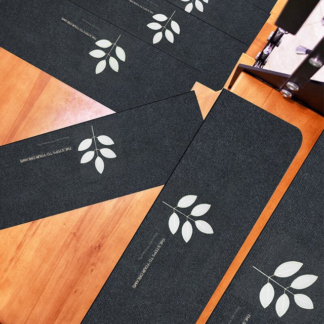 Alfombra de suelo bordada para escalera, alfombrillas antideslizantes, autoadhesivas, 1 unidad Fivean unisex