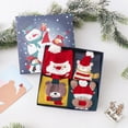 thumbnail image 3 of Xmas Crew Socks Festive: 4 Pairs Stretchy Breathable Cotton Socks Holiday Socks, 3 of 4