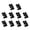 B, variant on JZROCKER 10Pcs Air Fryer Rubber Bumpers Silicone Air Fryer Basket Protective Feet