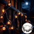 thumbnail image 4 of Fmbmuo Halloween Pumpkin LED String Lights Grim Pumpkin Design Battery-Operated Outdoor Festival Decor, 4 of 5