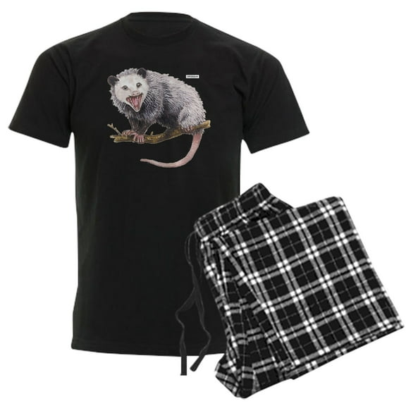 CafePress - Opossum Possum Animal Men's Dark Pajamas - Men's Dark Loose Fit Cotton Pajama Set