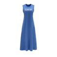 thumbnail image 2 of Vestido de verano para mujer, cómodo vestido de playa, vestido de moda con cuello redondo para viajar M, 2 of 7