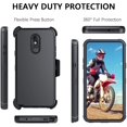 thumbnail image 4 of Compatible with LG Stylo 5 Case, LG Stylo 5 Phone Cases [Military Grade] Heavy Duty Shockproof Kickstand Rotatable Belt-Clip Full-Body Rugged Bumper Holster Cover for LG Stylo 5 (2019), Black, 4 of 8