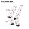 thumbnail image 2 of Balery Cute Magic Bunny Printed Novelty Socks Men's Women's Crew Socks Sports Socks Knee High Socks Cotton Socks Quirky and Cool Socks, 2 of 9