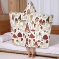 thumbnail image 5 of Red Mushroom Plant White Pattern Hooded Bath Towel，50"x30" for Ages 3 To 12 Kids, Quick Dry Lightweight Soft Microfiber Hood Beach Towel Cover Up for Kids, 5 of 7