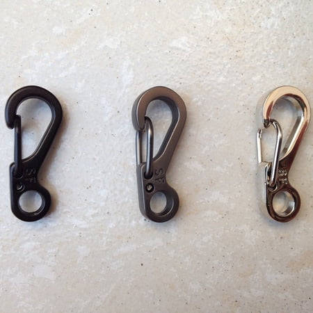 4 Pack Square Carabiner With Screw Clasps – Aluminum Alloy Locking Clips For Keys, Hiking, Camping, Climbing 2 thumbnail image