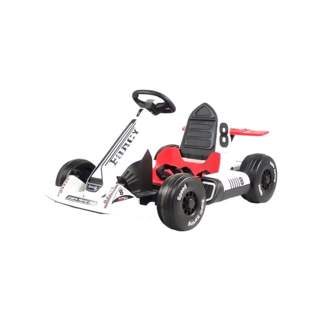 Montable Eléctrico The Baby Shop - go kart electrico, control remoto, 12v, luz, sonido,bluetooth Blanco -
