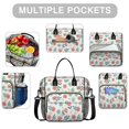 thumbnail image 2 of Pioneer Flower Floral Print Pattern Insulated Leakproof Lunch Box for Women, Large Lunch Bag for Tween Teen Adult, Loncheras Para Mujer for Work Beach Travel Picnic Camping, 2 of 6