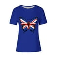 thumbnail image 4 of QUNYINEY Independence Day Tshirts Shirts for Women Short Sleeve Casual Crew Neck Tops Loose Summer Pullover Womens Tops, 4 of 5