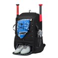 thumbnail image 3 of Baseball Bag with Shoe Compartment Baseball Bag Durable Zipper Design Oxford Cloth Baseball Backpack with Shoe Compartment for Sports Activity Oxford, 3 of 7