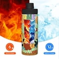 thumbnail image 6 of The Cuphead Show Sports Insulated Water Bottles Kettle Stainless Steel Portable Cup18OZ For Travel Gym School, 6 of 8