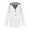 White, variant on Womens Rain Jacket With Hood Lightweight Long Sleeve Windbreaker Zip Up Drawstring Raincoat With Pockets Sun Shirt Women Sun Protection Shirts for Women