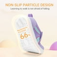 thumbnail image 5 of Toddler Wide Toe Barefoot Shoes Sneakers Kids Tennis Shoes Preschool Non Slip Lightweight Comfortable First Walking Running Light Purple Toddler Size 8, 5 of 7