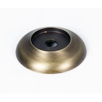 Alno A982-38 Royale 1-1/2" Diameter Solid Brass Cabinet Knob Backplate Rosette - Antique