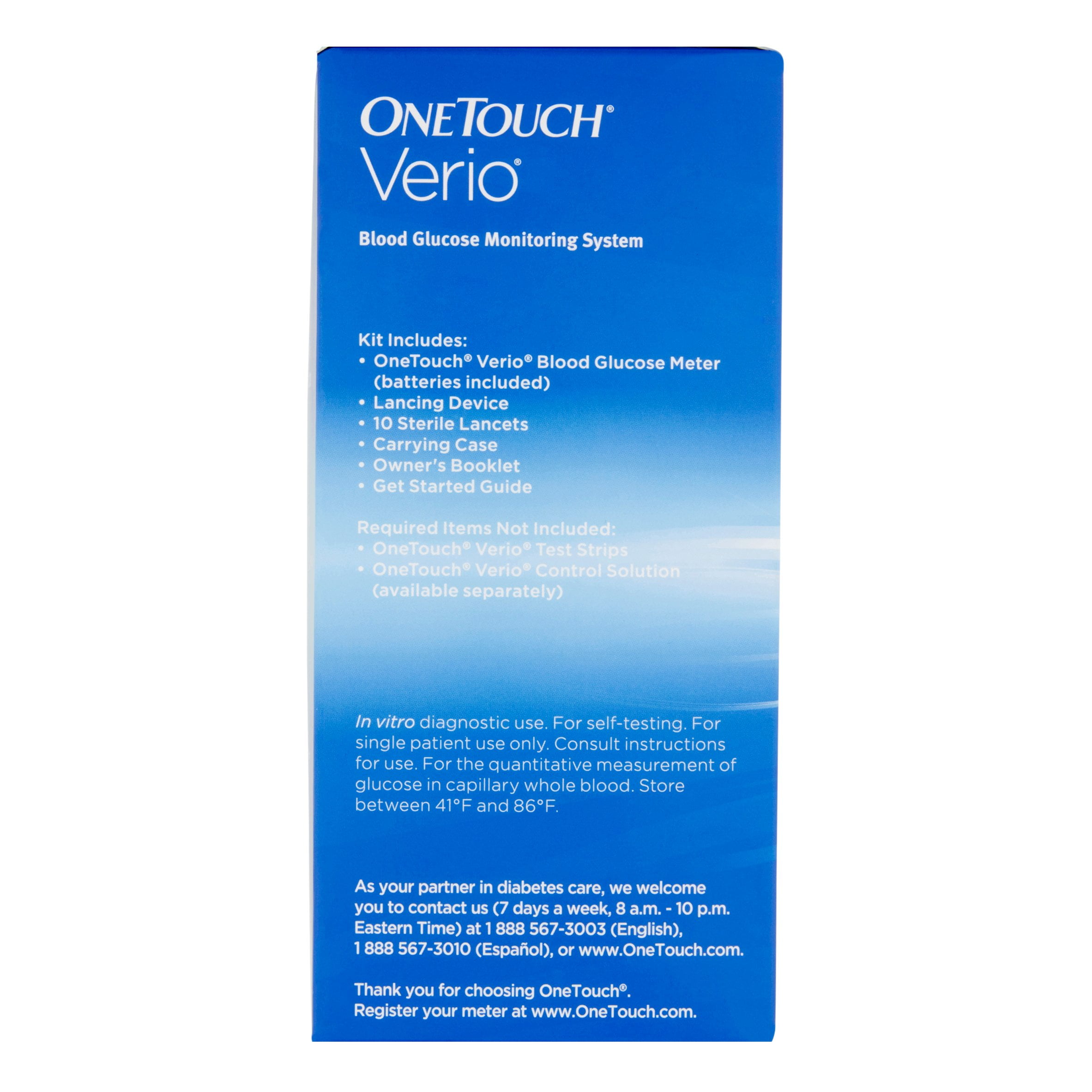 Buy OneTouch Verio Flex Glucose Meter Kit For Diabetic Petient Online in  USA at the Best Prices