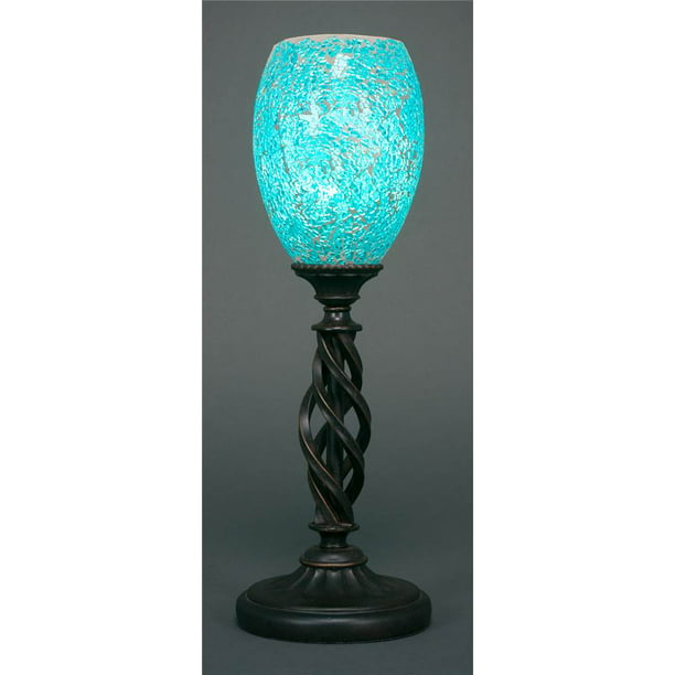 Turquoise Fusion Glass Shade, Medusa Lamp Replacement Shades Glass