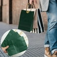 thumbnail image 7 of 12 Pcs Gift Bags, Kraft Paper Party Bags With Handles, Paper Bag With Stickers For Birthday, Gift, Wedding And Party Celebrations 15 X 8 X 21cm (Dark Green), 7 of 7