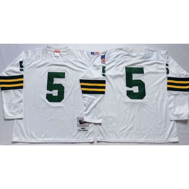 Packers Team Uniforms Football Uniforms Jerseys Legend Second Generation Retro Embroidery Training Game Uniforms Short-Sleeved T-Shirt Mesh