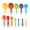 12pcs, variant on mdesiwst Rainbow Measuring Spoon Cup Set BPA-Free Plastic Baking Tool with Engraved Scales Stackable Dishwasher Safe Essential Kitchen Gadget for Flour Sugar Liquid