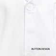 thumbnail image 4 of Children Laboratory Coats Turn Down Collar Adjustable Realistic Role Play Laboratory Coat White Children Cotton Flat Sleeve, 4 of 5