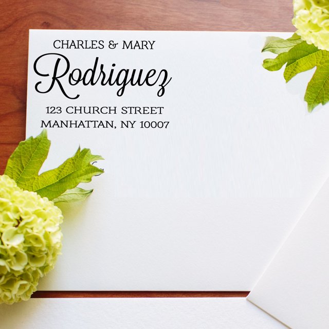 Custom Return Address Stamp Personalized Wedding Invitation Stamper Personalized Rubber Stamp Bridal Shower Gift