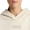 thumbnail image 3 of PUMA Women's Long Sleeve Fleece Pullover Hoodie with Kangaroo Pocket (Cream/Small), 3 of 4