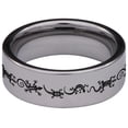 thumbnail image 4 of Tribal Gecko Tungsten Carbide Ring, 4 of 9