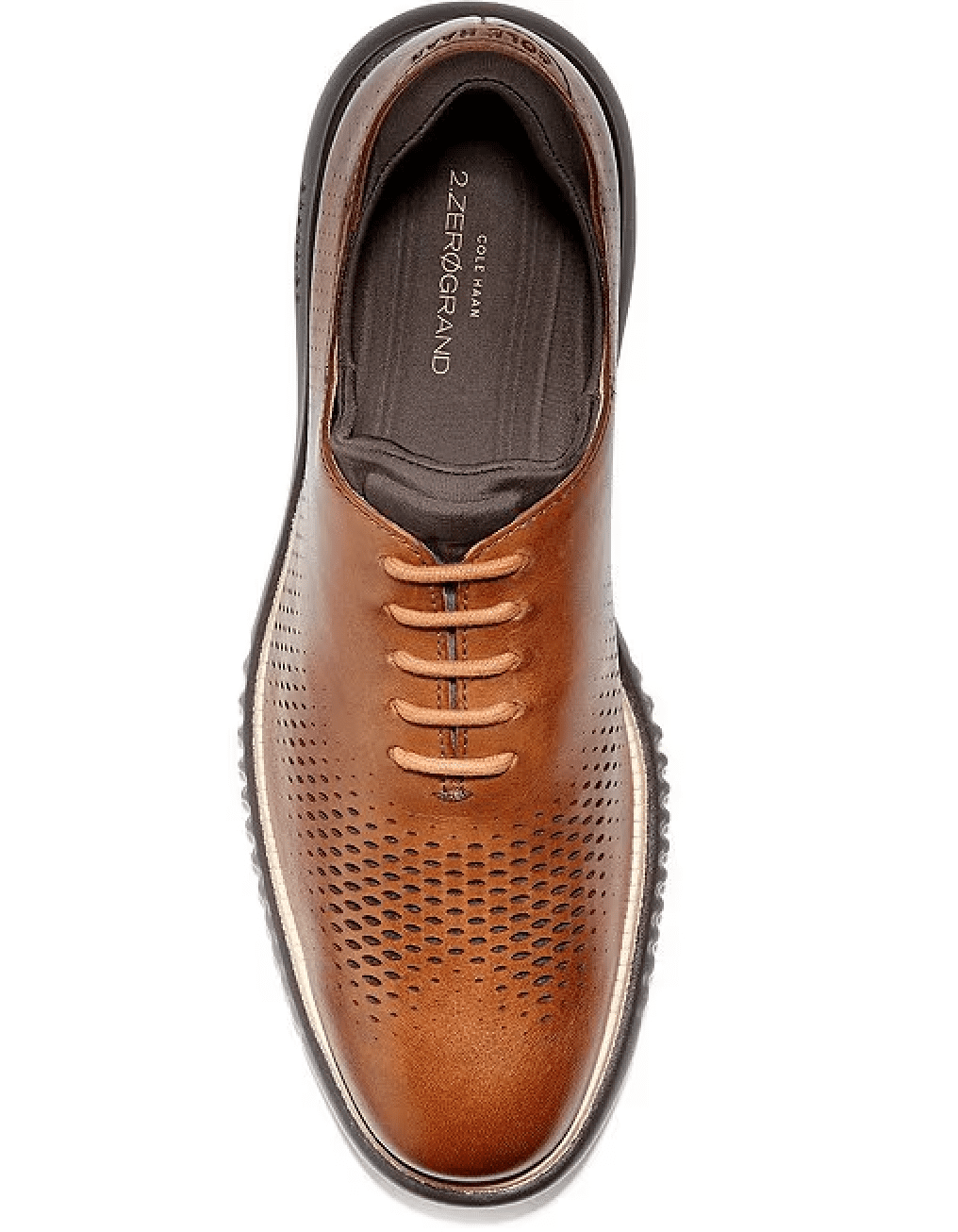 Cole Haan 2.ZEROGRAND Laser Wingtip Oxford Mens BRITISH TAN  display picture 1